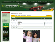 Tablet Screenshot of motorsport24.com