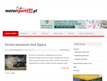 Tablet Screenshot of motorsport24.pl